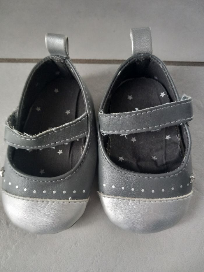 Paire de ballerines grise 3/6M Okaïdi - photo numéro 2