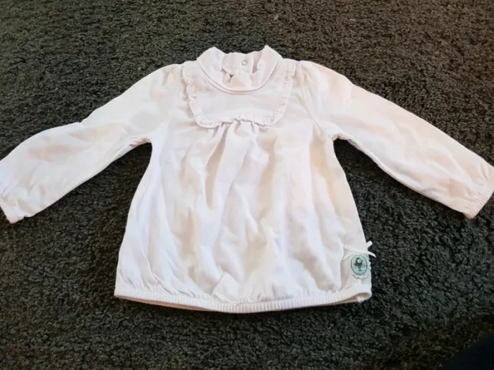 T-shirt col haut blanc, Tape à l'oeil, 9 mois