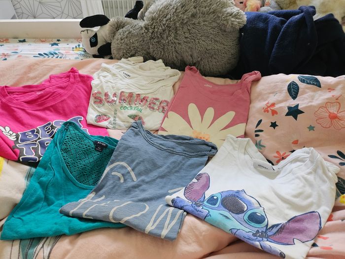 Lot tee shirt fille 10 ans - photo numéro 4