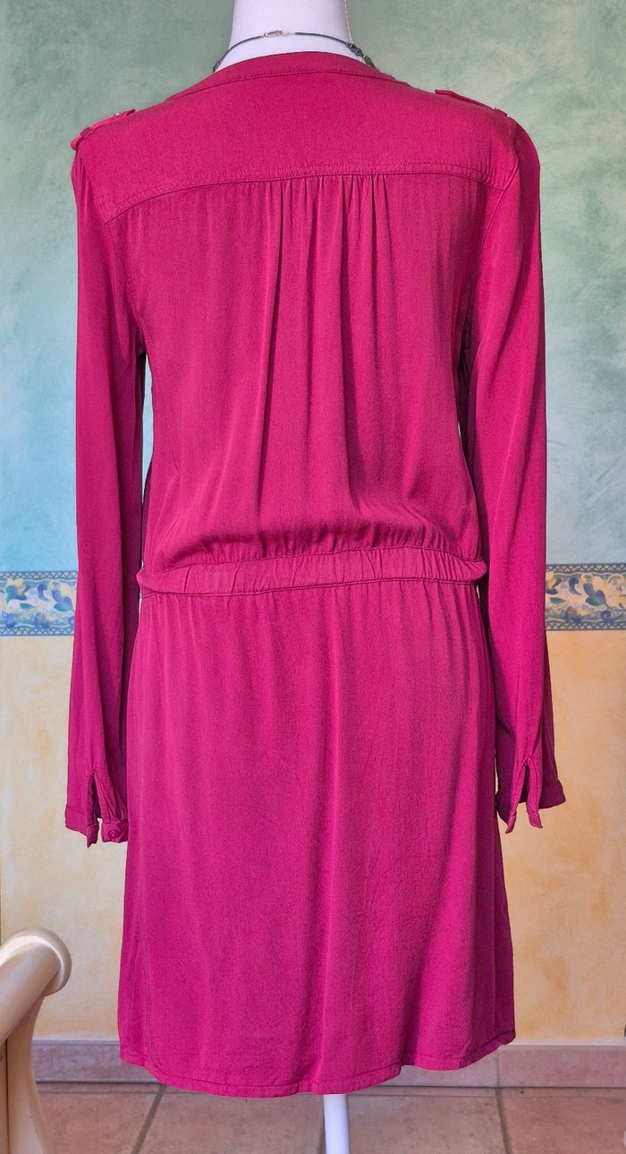 Robe chemise Camaïeu fuschia 38 - photo numéro 2