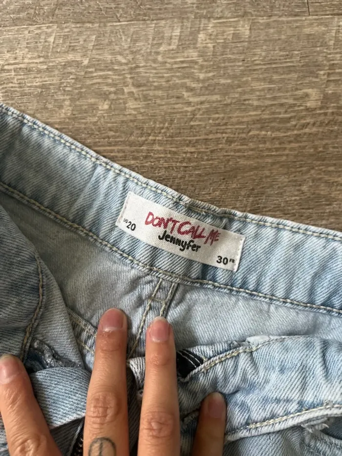 Jeans large bleu ciel - photo numéro 2