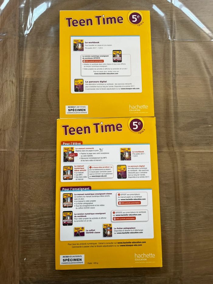 Lot manuels teen Time 5e - photo numéro 2