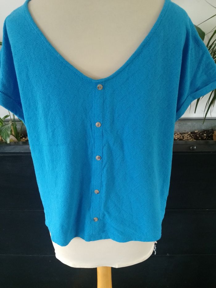 Tee shirt bleu neuf Promod - photo numéro 6