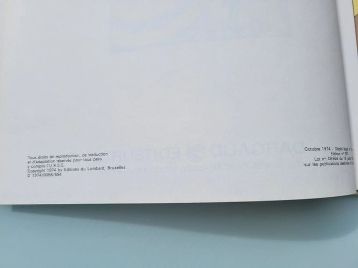 Edition d'octobre 1974, Le Rayon U, E.P. Jacobs, éditeur Dargaud - photo numéro 5