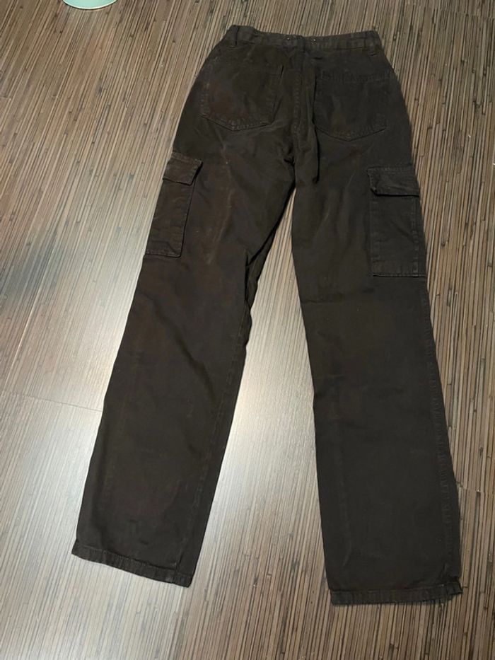 Pantalon cargo noir épais STR - photo numéro 3