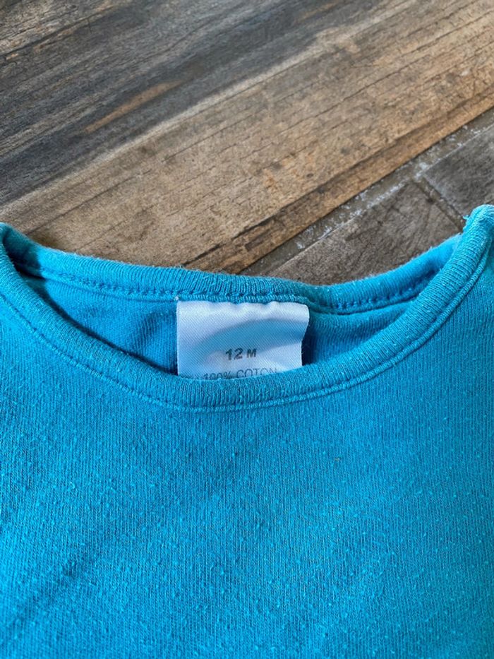 Pull bleu fille 12 mois - photo numéro 2