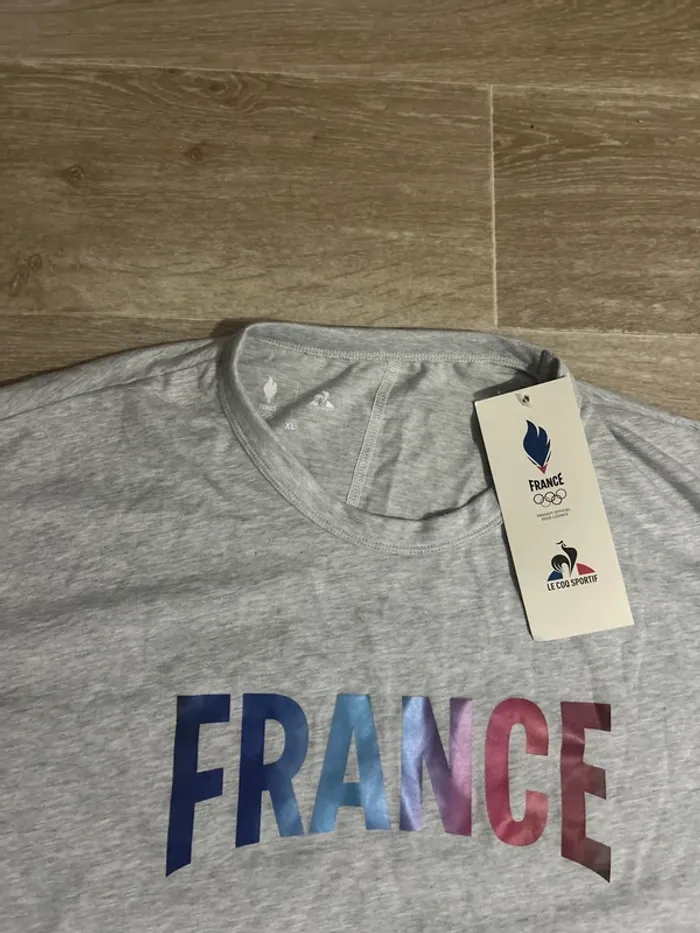 T-shirt le coq sportif équipe de France olympique Paris 2024 XL - photo numéro 2