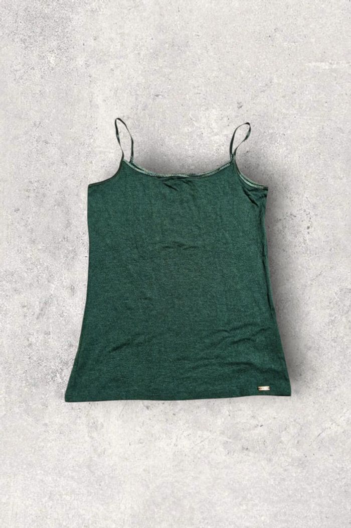 Top Esprit vert fines bretelles taille M ou 38