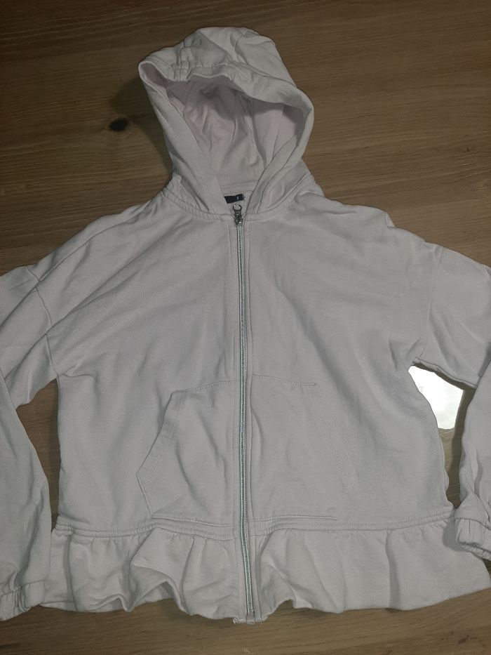 Gilet zip à capuche 12 ans