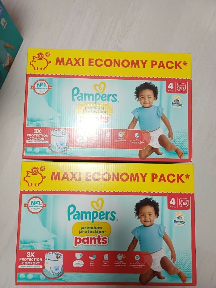 164 couches culottes pampers premium taille 4