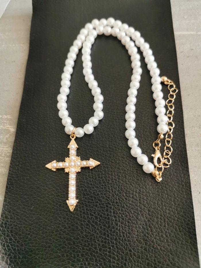 Collier et pendentif spirituel croix chrétienne