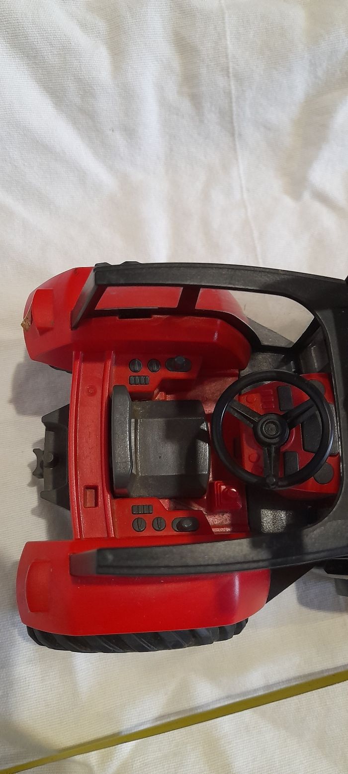 Tracteur rouge et gris playmobil - photo numéro 8