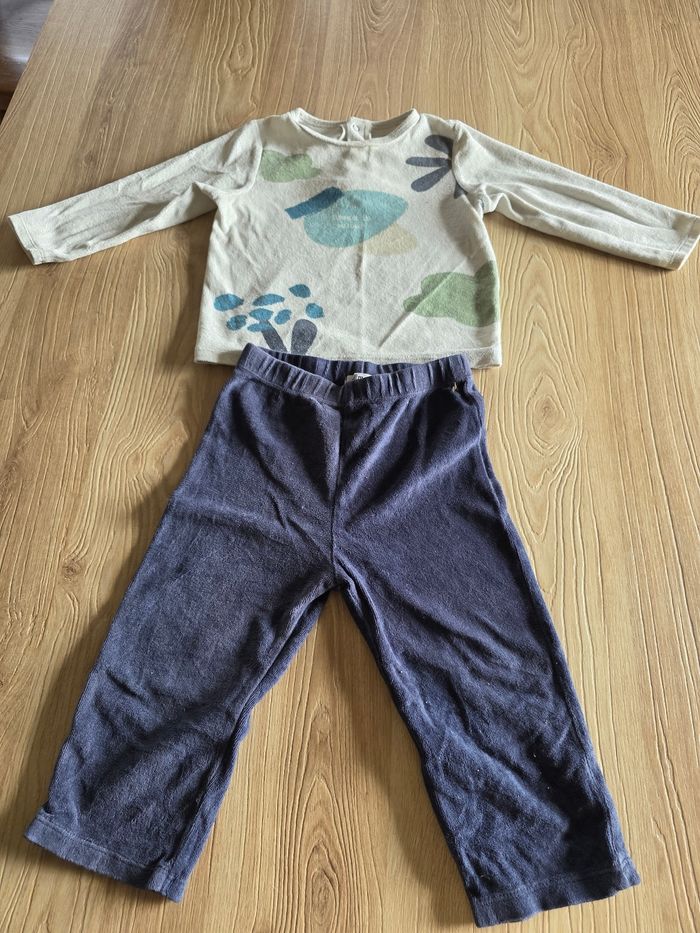 PYJAMA VELOURS GARÇON GEMO 24 MOIS