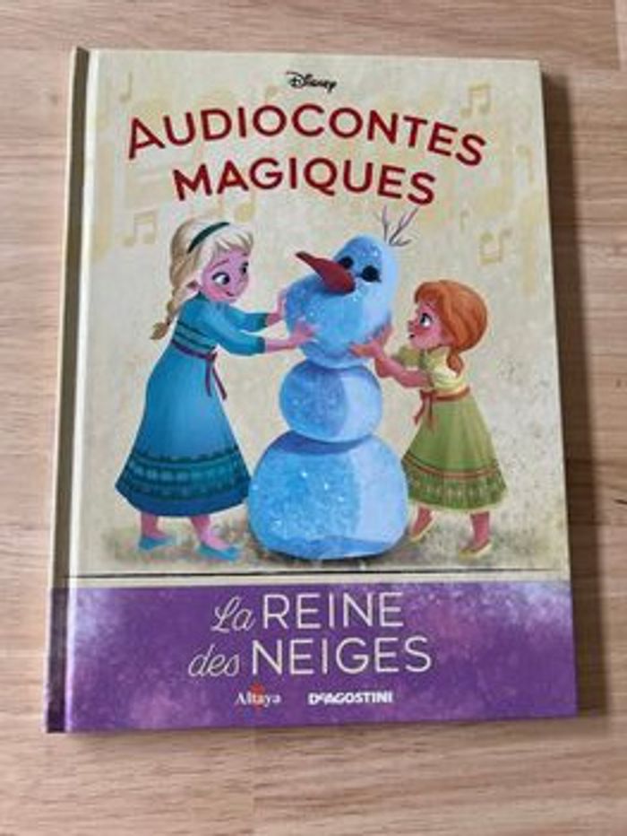 Livre Disney Audiocontes Magiques n°11 – La Reine des Neiges – Bon État (Sans Figurines)