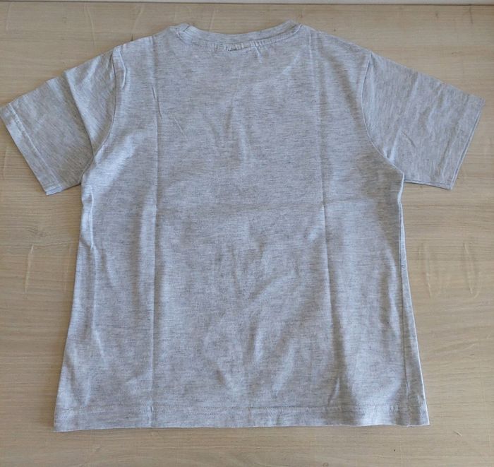 T-shirt blanc et bleu garçon 8ans - photo numéro 3