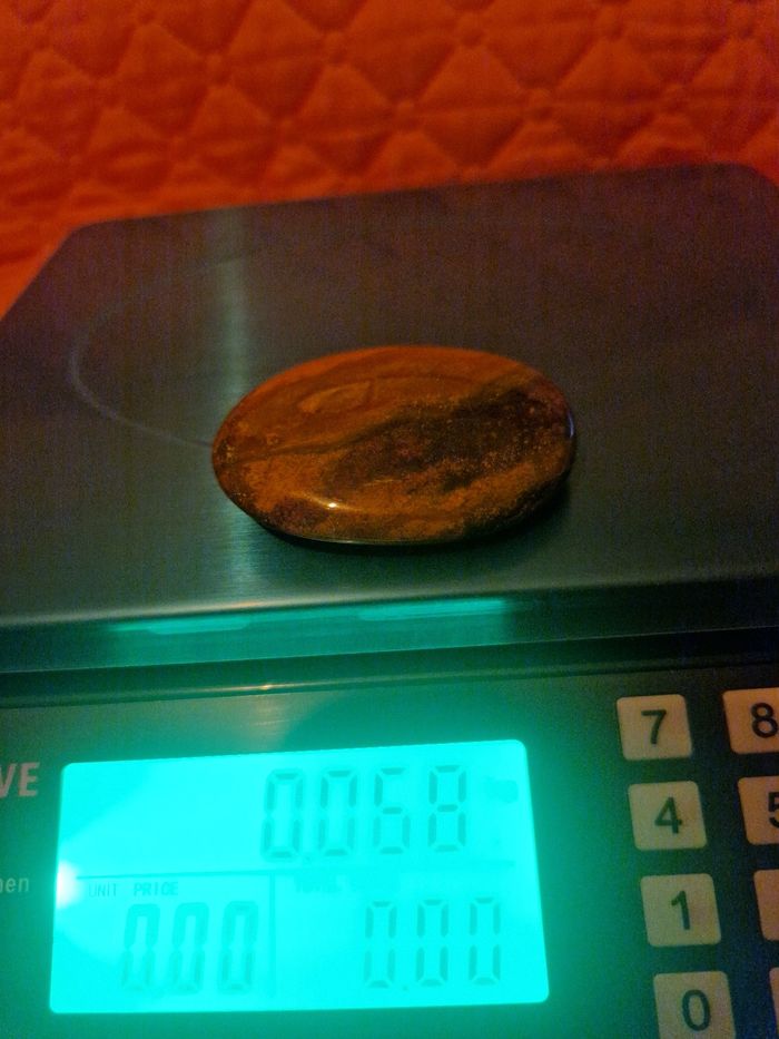 Pierre Naturelle jaspe une variété de calcédoine de Madagascar neuf 68g - photo numéro 5