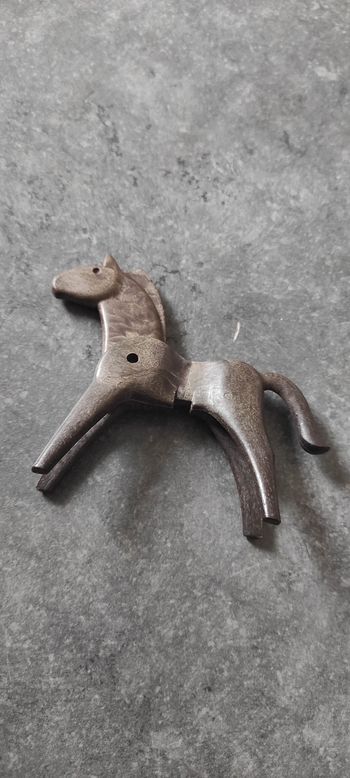 (C76) playmobil cheval marron vintage