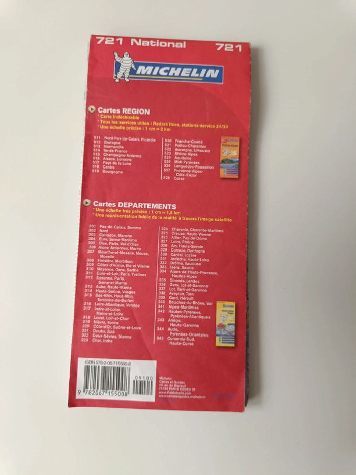 Carte de France 721 national Michelin 2011 - photo numéro 2