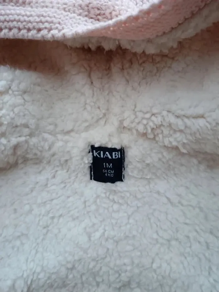 Gilet maille fourré Kiabi 1 mois - photo numéro 4