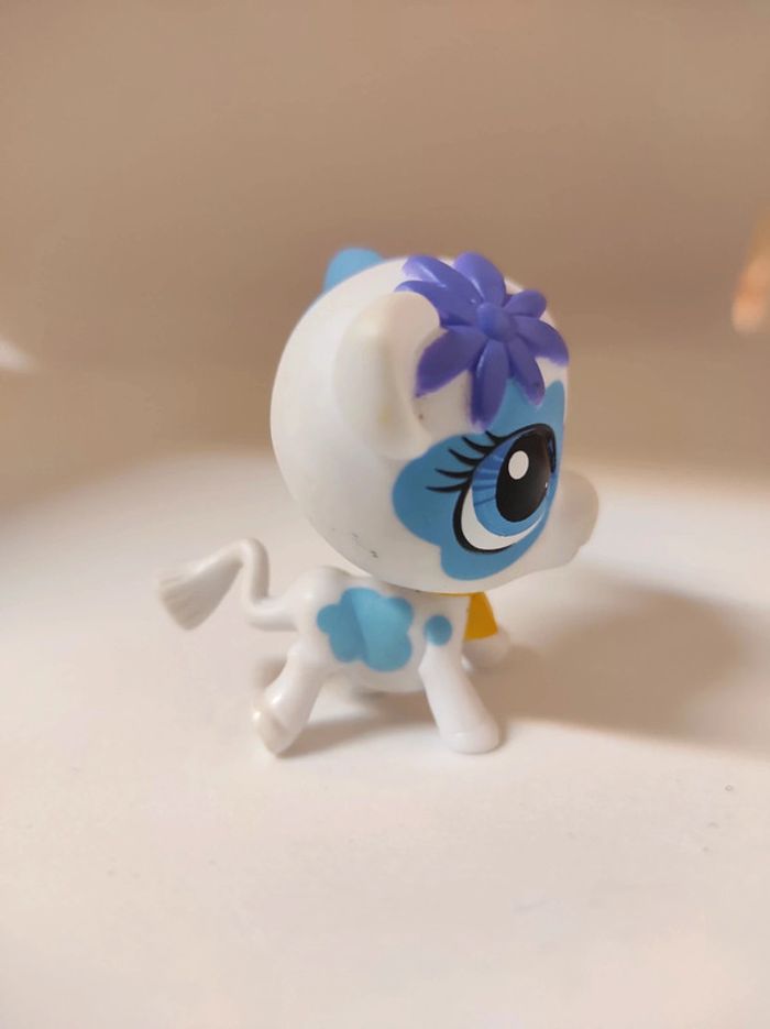 Littlest Petshop LPS 3225 vache cow vaca white blue bleu #geektradelpsvache - photo numéro 5
