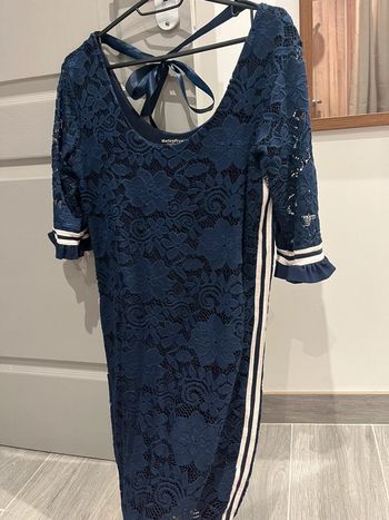 Robe moulante bleue marine