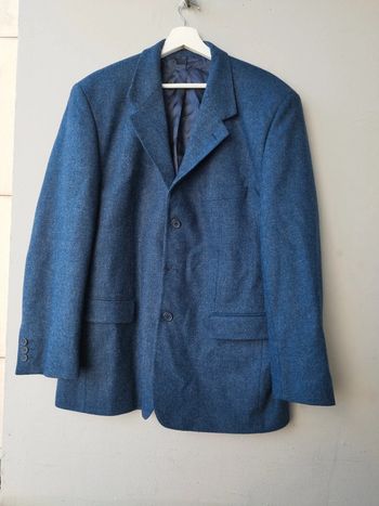Veste de costume bleu Shetland taille 54