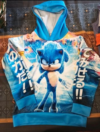 Sweat à capuche sonic
