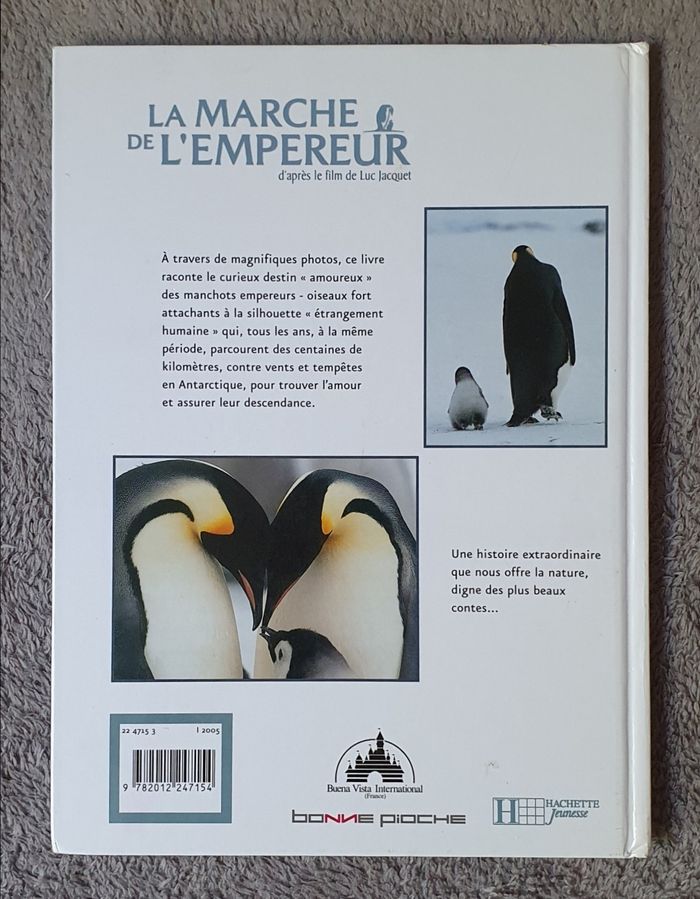 Grand Album illustré "La Marche de l'Empereur d'après le film de Luc Jacquet" / Hachette Jeunesse - photo numéro 2