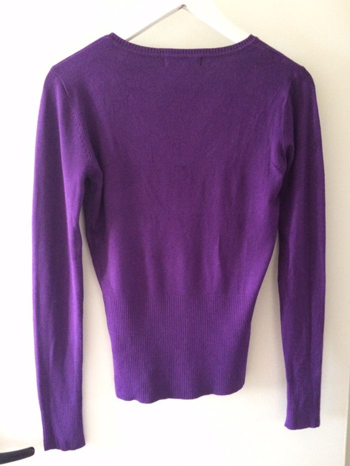 pull violet neuf taille S/M - photo numéro 2