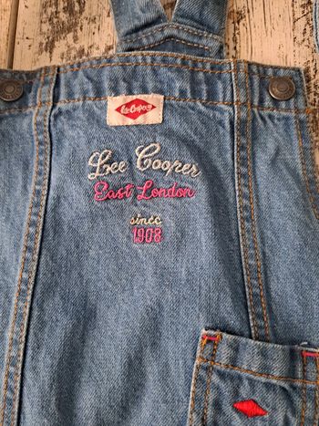 Short salopette jean brodé