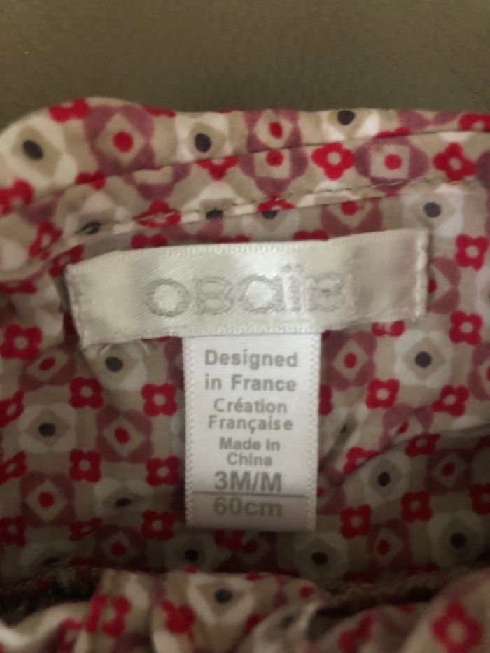 Ensemble gris et rouge fille Obaibi - photo numéro 7