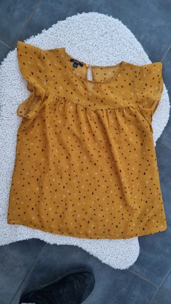 Blouse tunique neuf kiabi L 40 42 moutarde