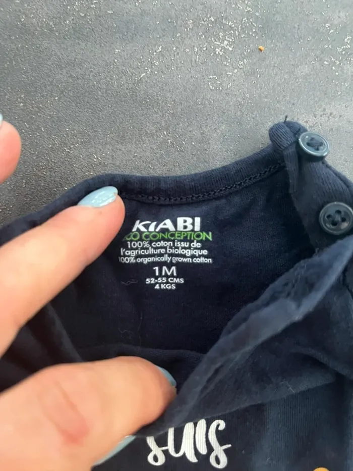 Ensemble garçon teeshirt manches longues et jogging 1 mois Kiabi - photo numéro 3