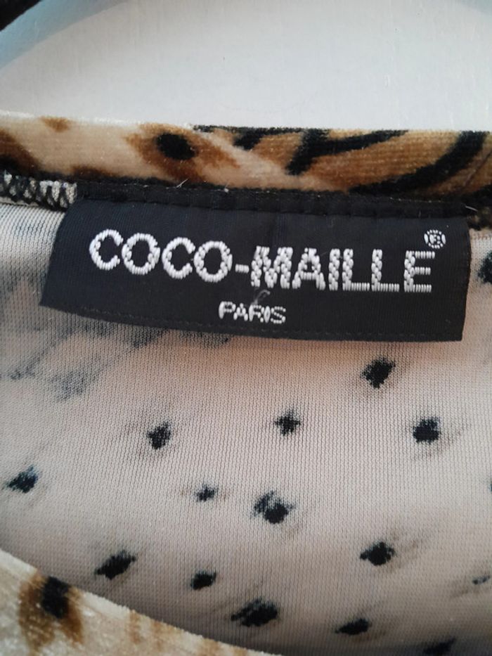 Haut femme, manches longues, imprimé, taille TU, Marque Coco-Maille - photo numéro 4