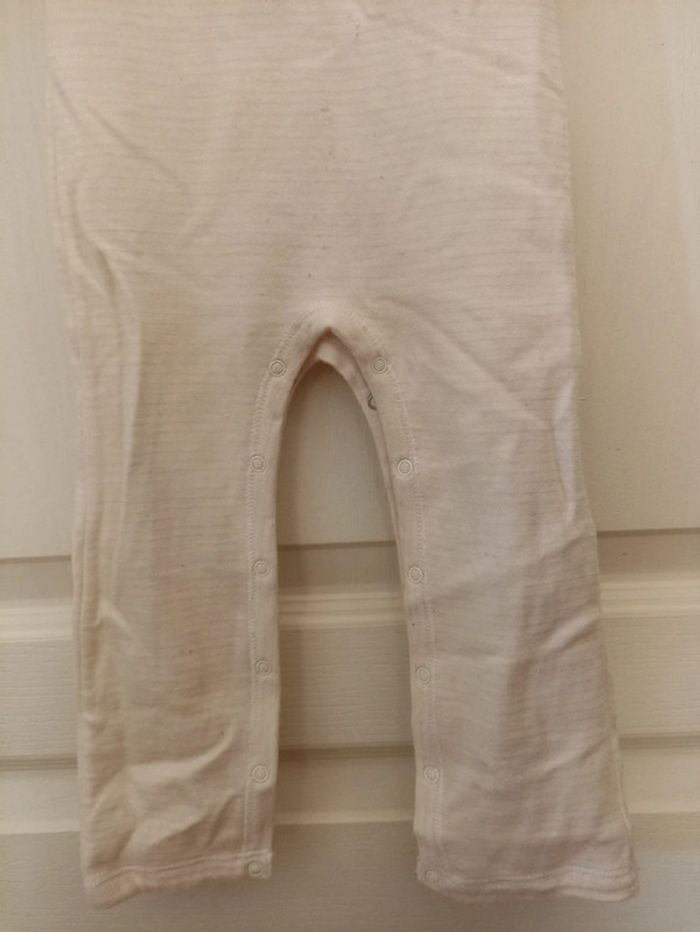 Combilongue rayée laine Petit Bateau 3 ans - photo numéro 3