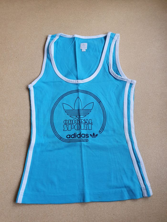Débardeur bleu adidas