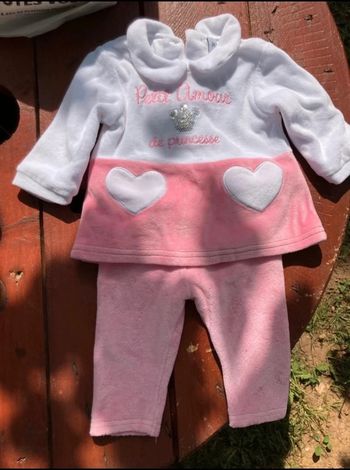 Ensemble tunique + legging hiver fille - 3 mois