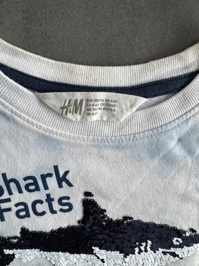 T-shirt shark - H&M - photo numéro 3