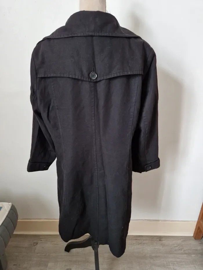 Manteau trench noir femme c&a taille 48 - photo numéro 5