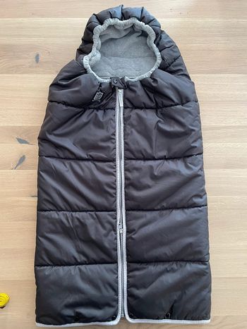 Combizip red castor noir et polaire grise