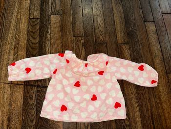 blouse velour Bonton 6 mois