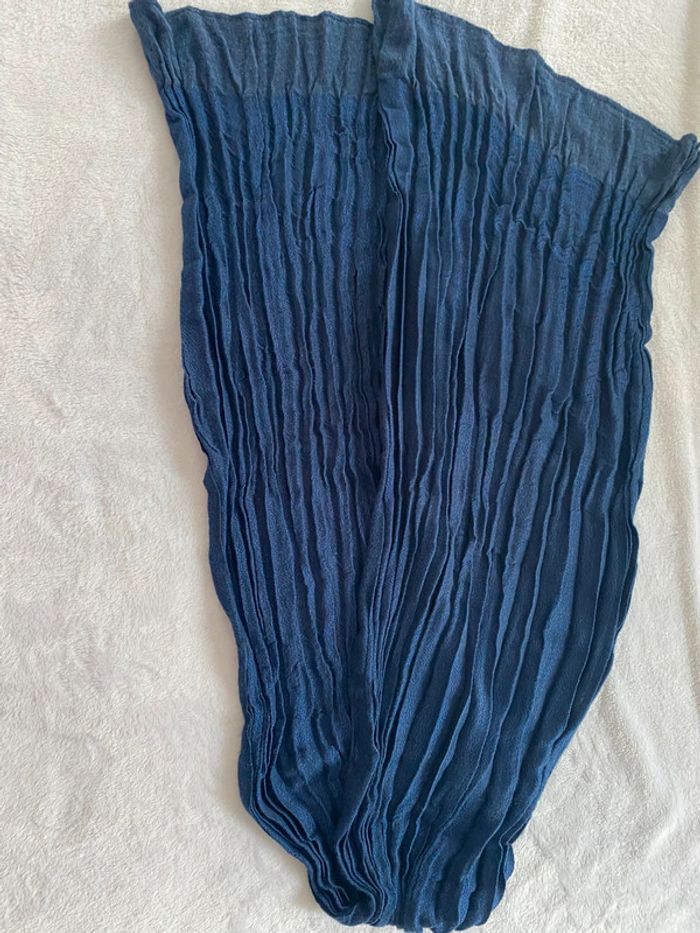 Écharpe bleu pailleté - photo numéro 3