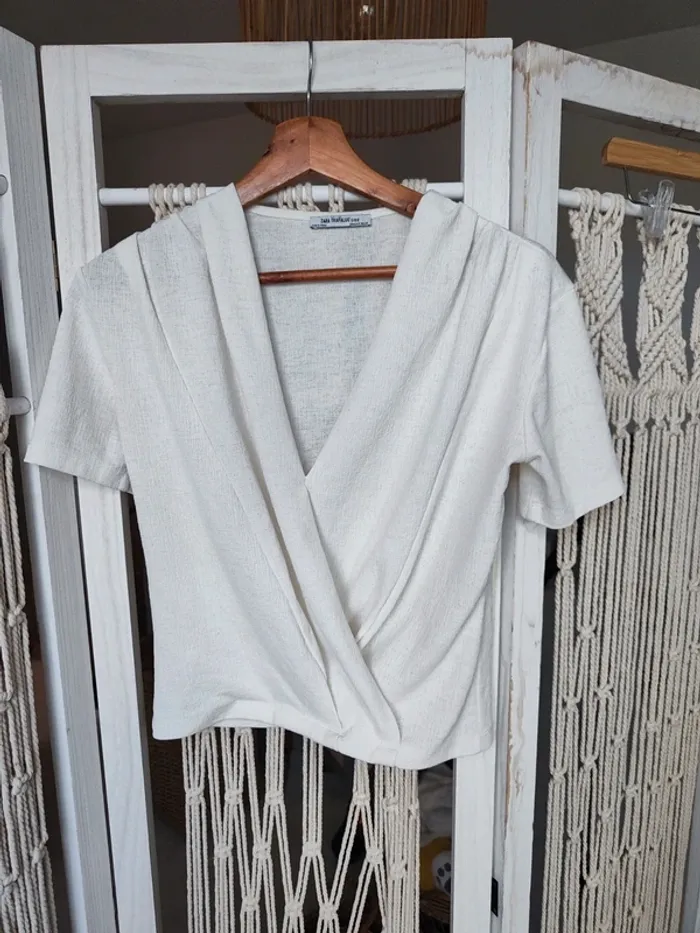 Haut Zara blanc - photo numéro 2