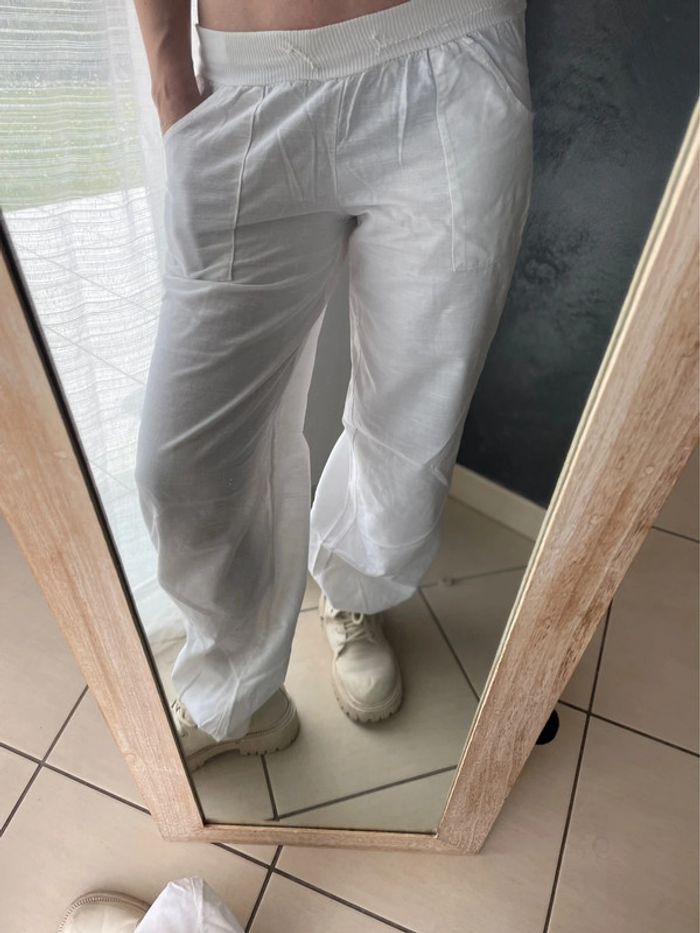 Pantalon blanc été - photo numéro 3