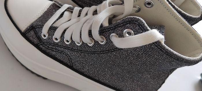 Baskets compensées Gris argentées - photo numéro 6