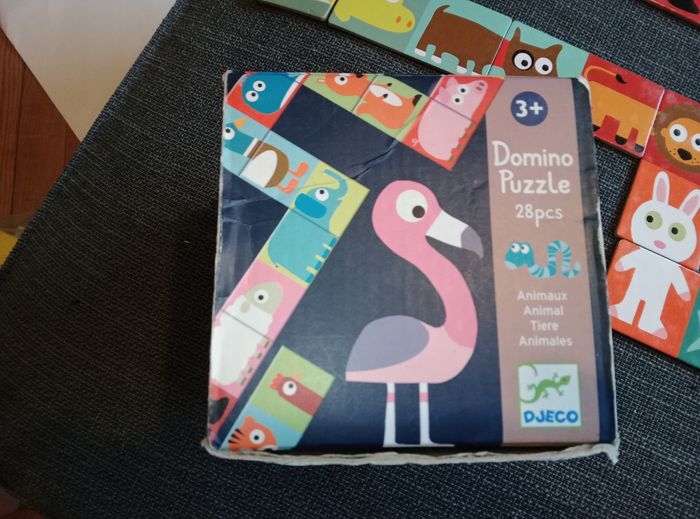 Domino puzzle, 28 pièces, Djeco, 3+