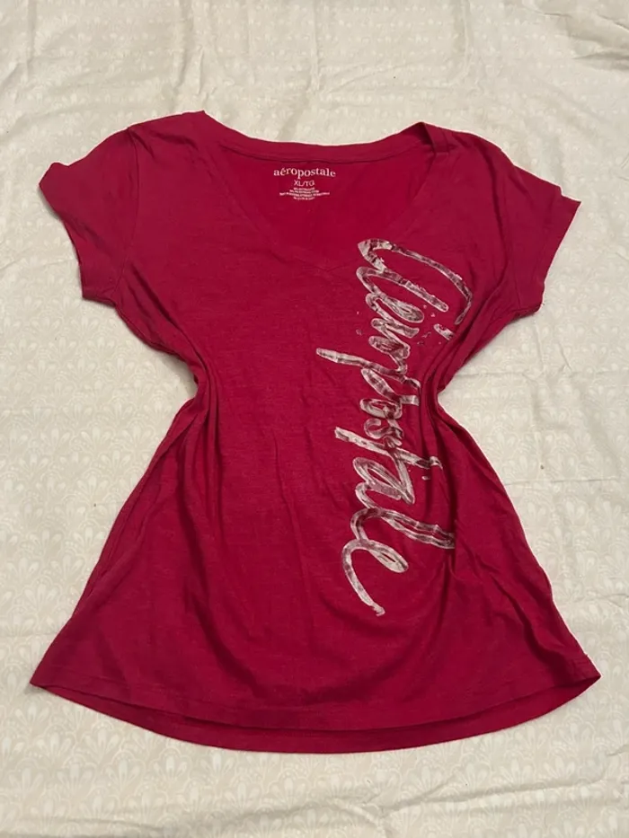 vintage hot pink aeropostale shirt - photo numéro 3