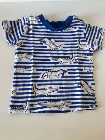 T-shirt à rayures crocodiles