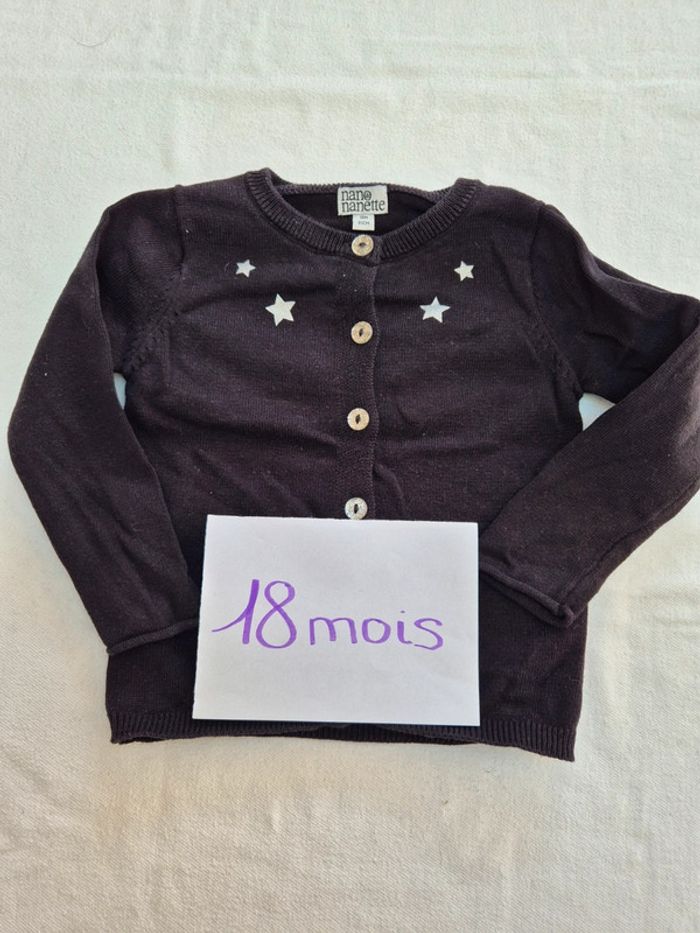 Gilet "Nano & nanette" neuf 18mois