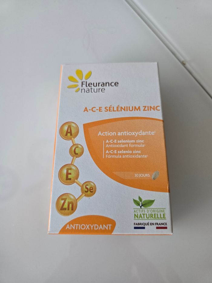 A-C-E sélénium zinc antioxydant Fleurance nature 30 jours neuf